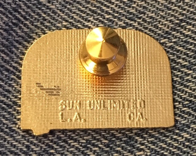 Javelin USC venue pin from the 1984 Los Angeles Olympics on original card (photo 5)