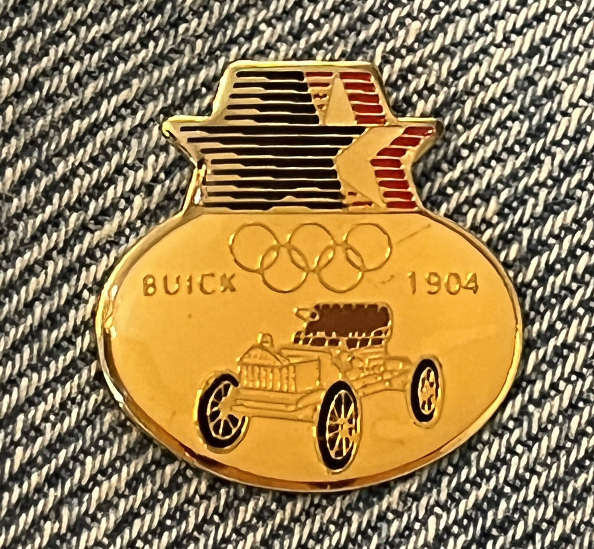 1904 Buick car pin from the 1984 Los Angeles Olympic commemorative set