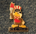 HBC Tours Sam the Eagle 1984 Los Angeles Olympic sponsor pin