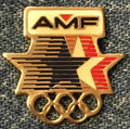 AMF 1984 Los Angeles Olympic sponsor pin