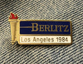 Berlitz 1984 Los Angeles Olympic sponsor pin