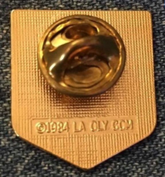 Budweiser beer 1984 Los Angeles Olympic sponsor pin (photo 2)