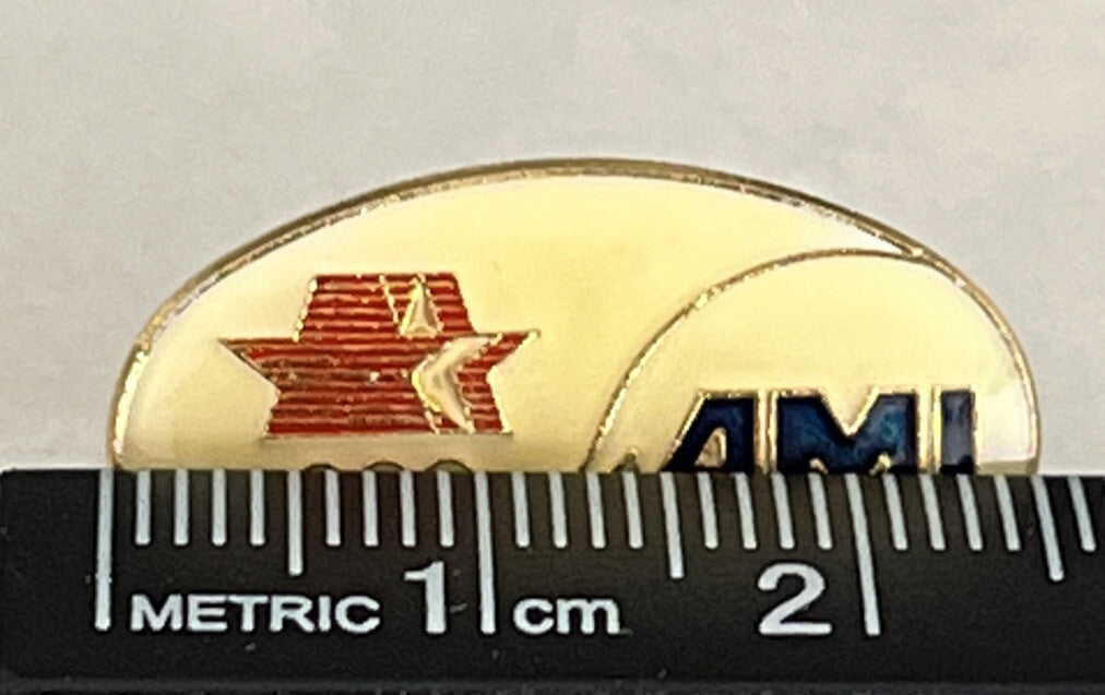 AMI Stars in Motion 1984 Los Angeles Olympic sponsor pin (photo 3)