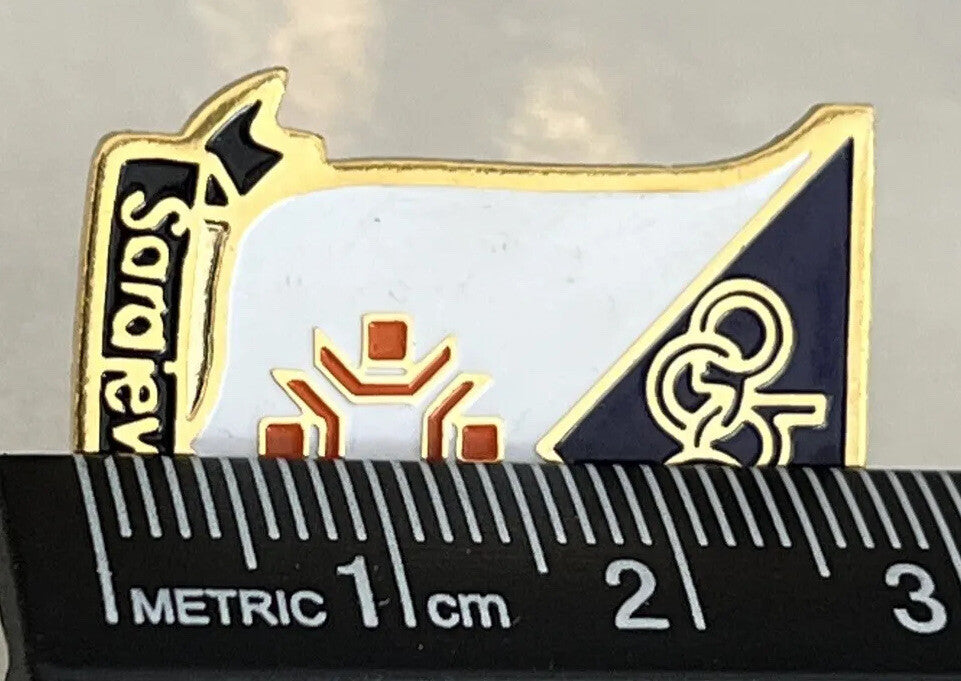 abc Sports Sarajevo 1984 Winter Olympic media pin (photo 4)
