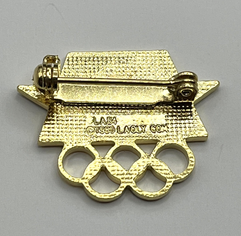 1984 Los Angeles Olympic brooch pin with Stars in Motion logo (photo 3)