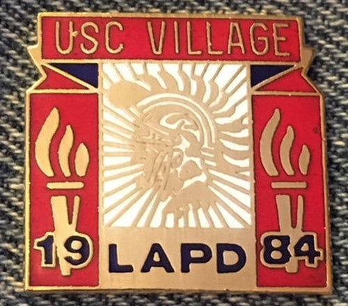 LAPD USC Village law enforcement pin from the 1984 Los Angeles Olympics