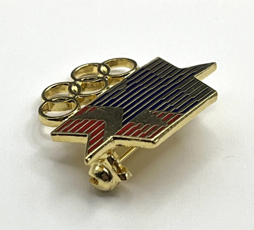 1984 Los Angeles Olympic brooch pin with Stars in Motion logo (photo 2)