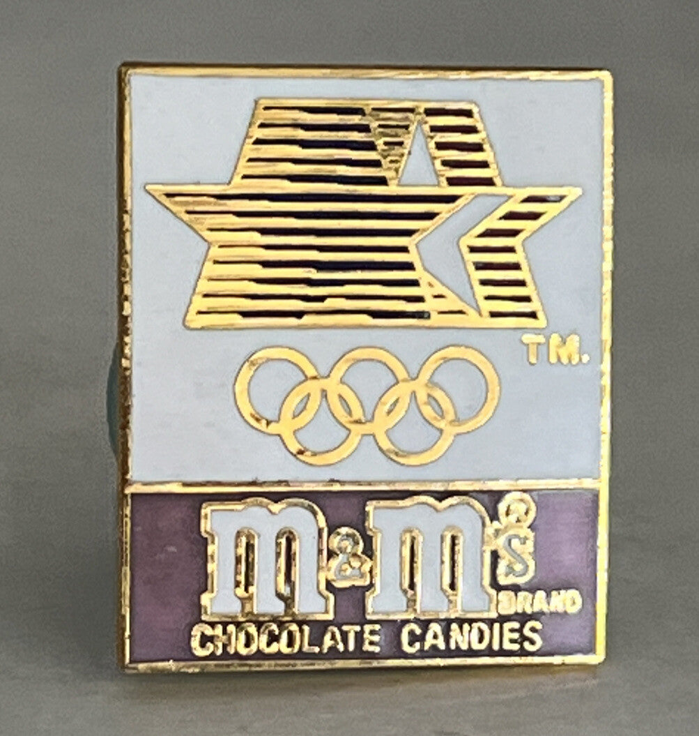 M&M's Stars in Motion 1984 Los Angeles Olympic sponsor pin