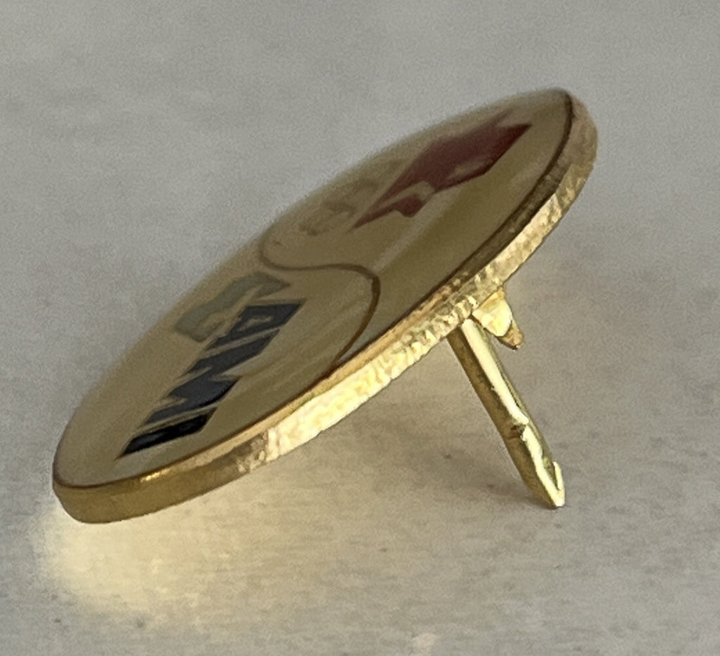 AMI Stars in Motion 1984 Los Angeles Olympic sponsor pin (photo 2)