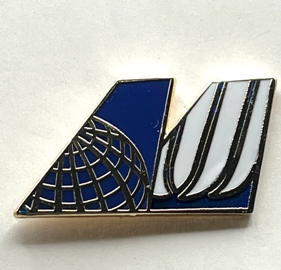 United Air Lines Globe U Logo Lapel Pin Cloisonné Repro Gift