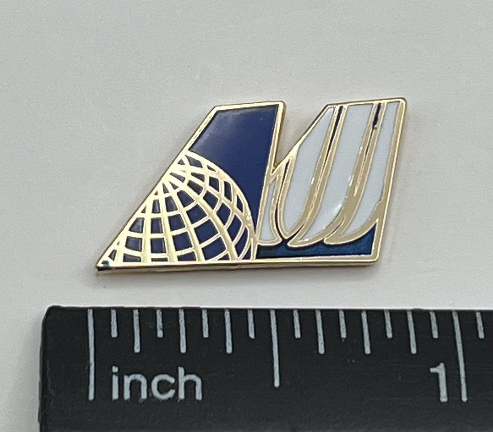 United Air Lines Globe U Logo Lapel Pin Cloisonné Repro Gift