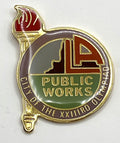 1984 Los Angeles Olympic City of the XXIIIrd Olympiad Pin ~ Public Works ~ HAL