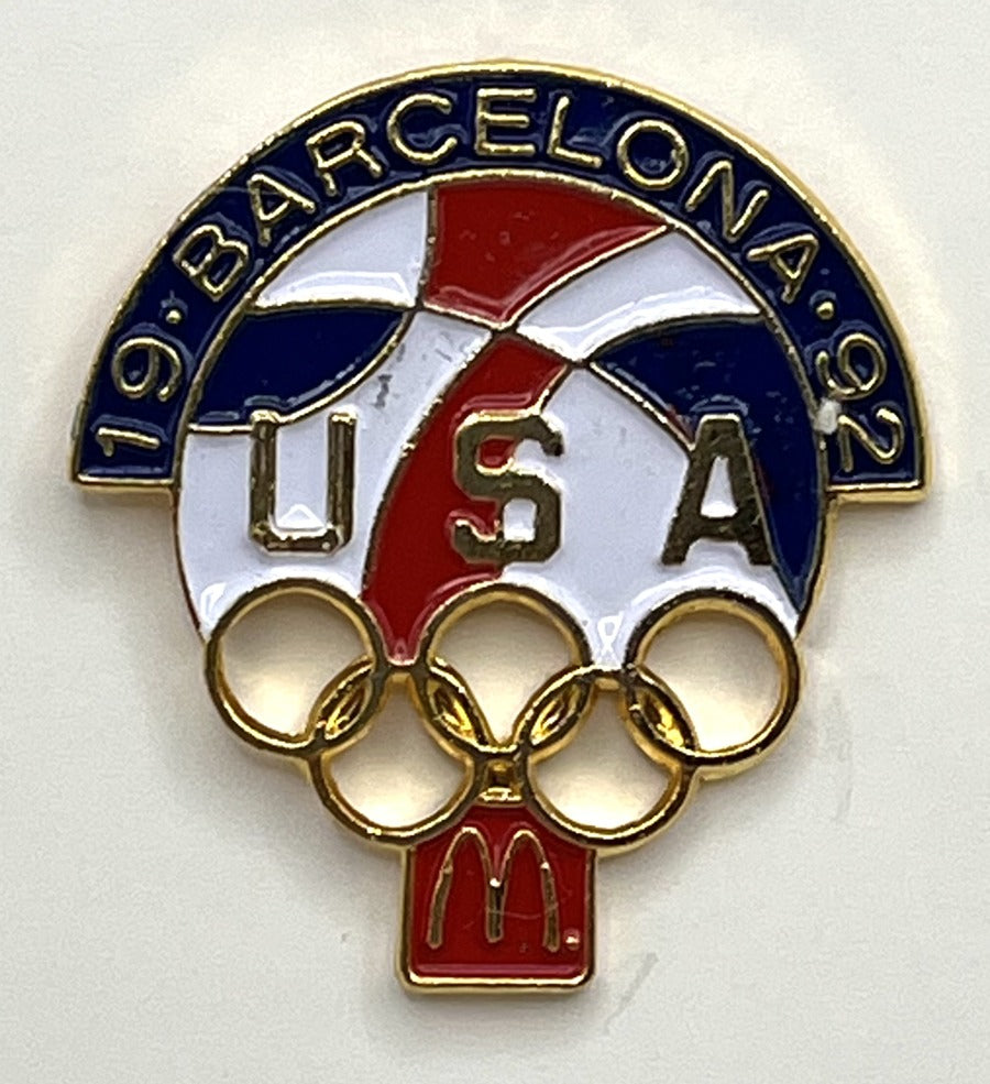 1992 Barcelona Olympic Pin McDonald's USA Sponsor Pin