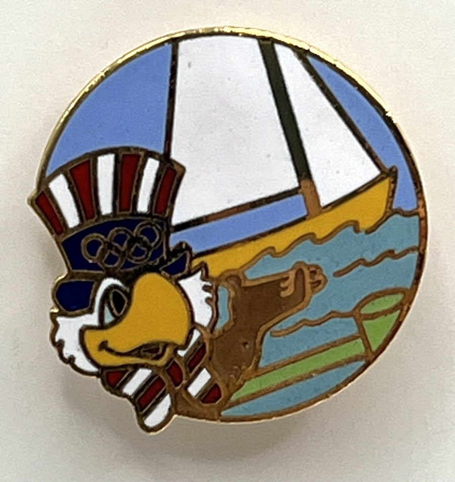 1984 Los Angeles Olympic Pin - Sam the Eagle Yachting