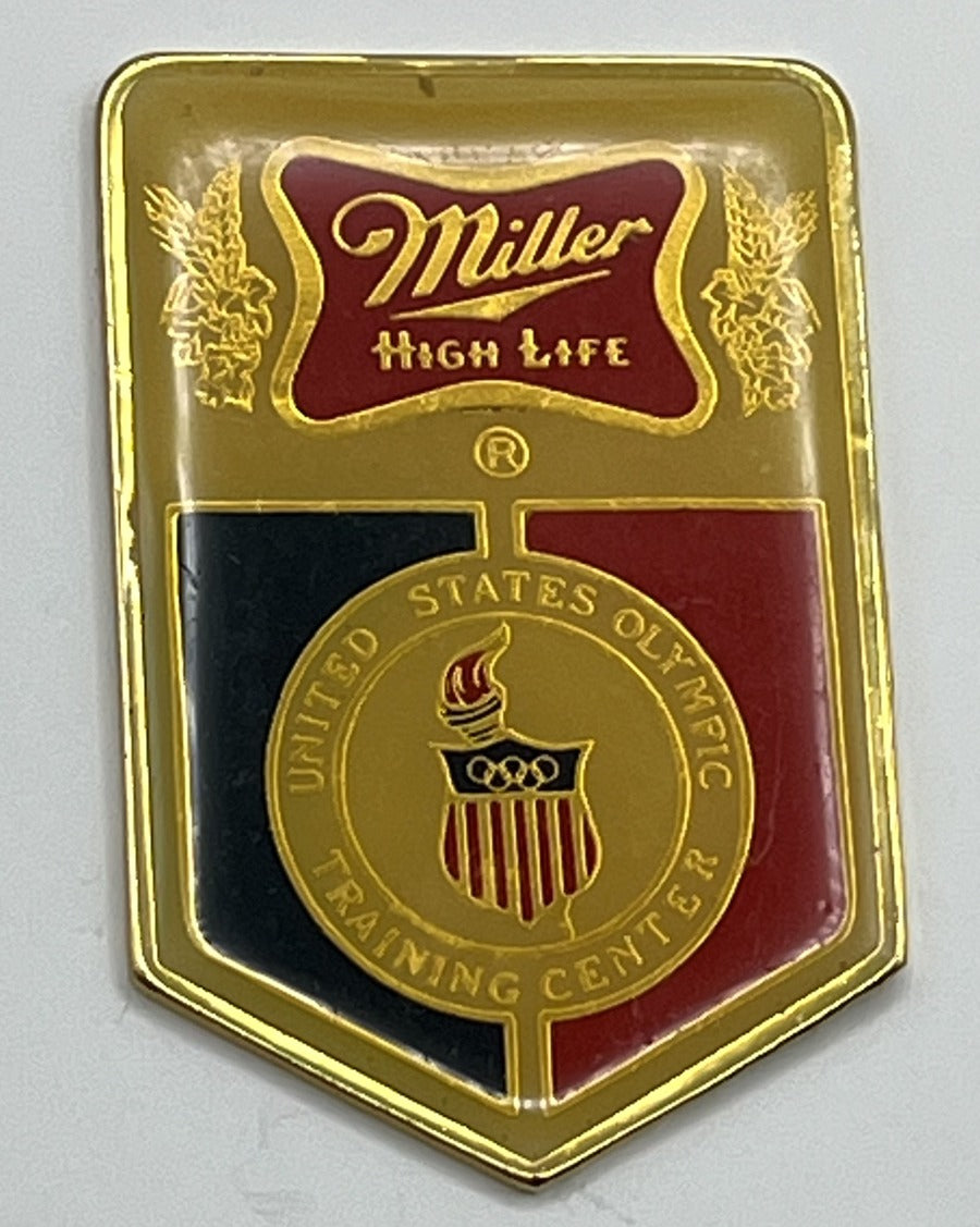 1984 Los Angeles Olympic Sponsor Pin ~ Miller High Life United States Olympic Training Center