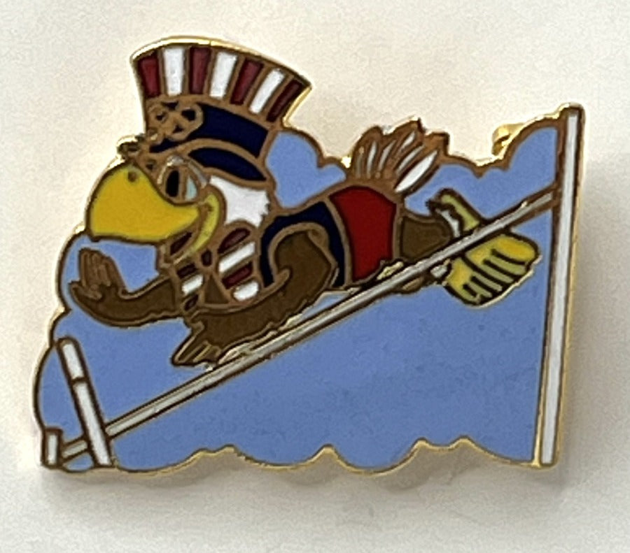 1984 Los Angeles Olympic Pin - Sam the Eagle High Jump
