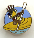 1984 Los Angeles Olympic Pin - Sam the Eagle Kayak