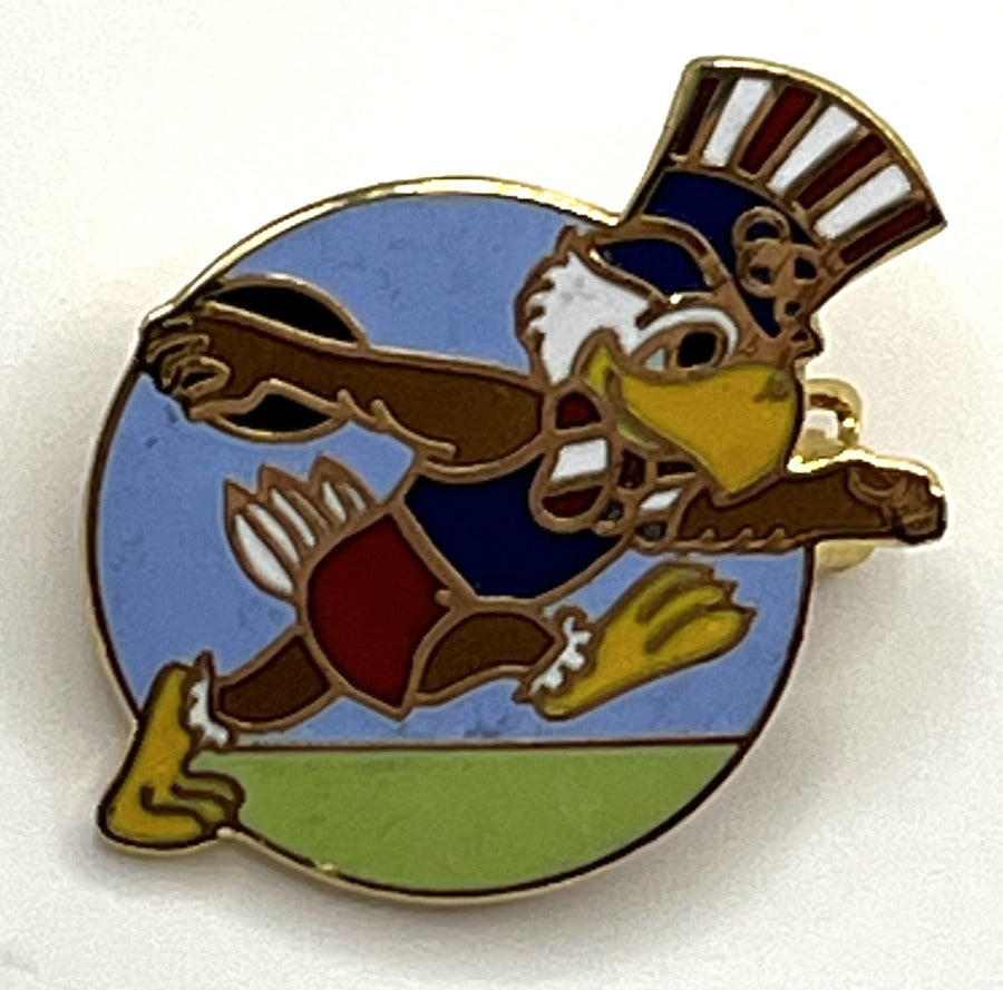 1984 Los Angeles Olympic Pin - Sam the Eagle Discus