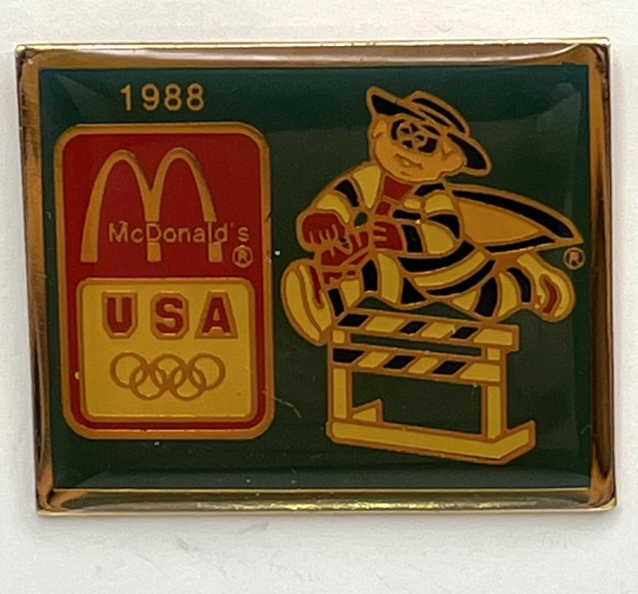 1988 McDonald's USA Olympic Sponsor Pin - Hamburglar Hurdles