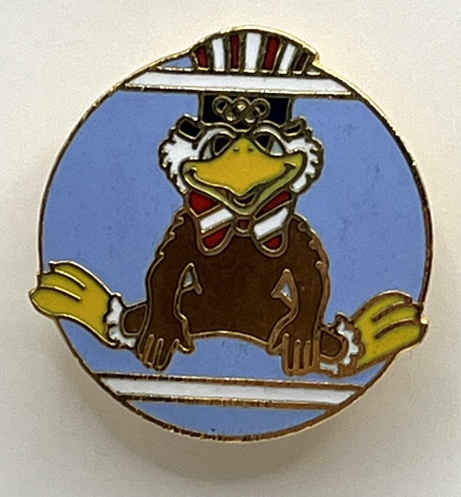 1984 Los Angeles Olympic Pin - Sam the Eagle Gymnastics Uneven Bars
