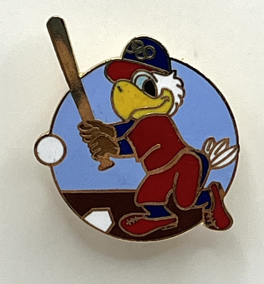 1984 Los Angeles Olympic Pin - Sam the Eagle Baseball