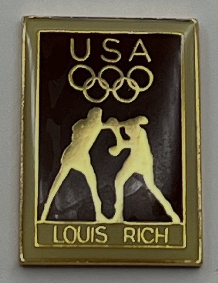 1992 USA Olympic Team Sponsor Pin ~ Louis Rich ~ Boxing ~ Oscar Mayer