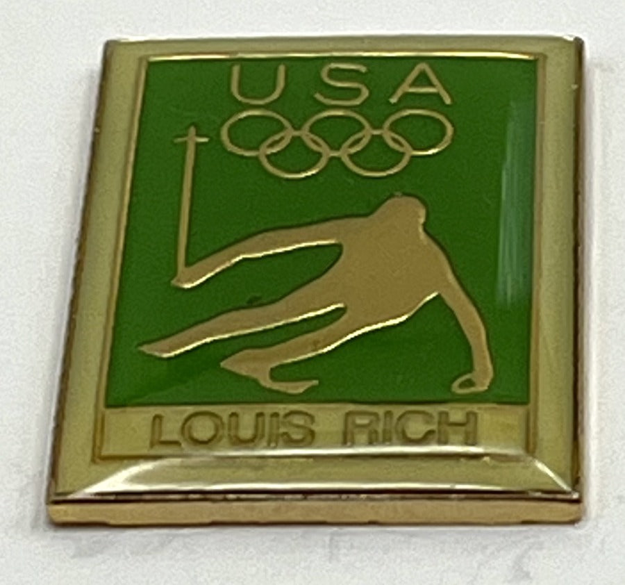 1992 USA Olympic Team Sponsor Pin ~ Louis Rich ~ Alpine Skiing ~ Oscar Mayer