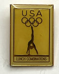 1992 USA Olympic Team Sponsor Pin ~ Lunch Combinations ~ Gymnastics ~ Oscar Mayer
