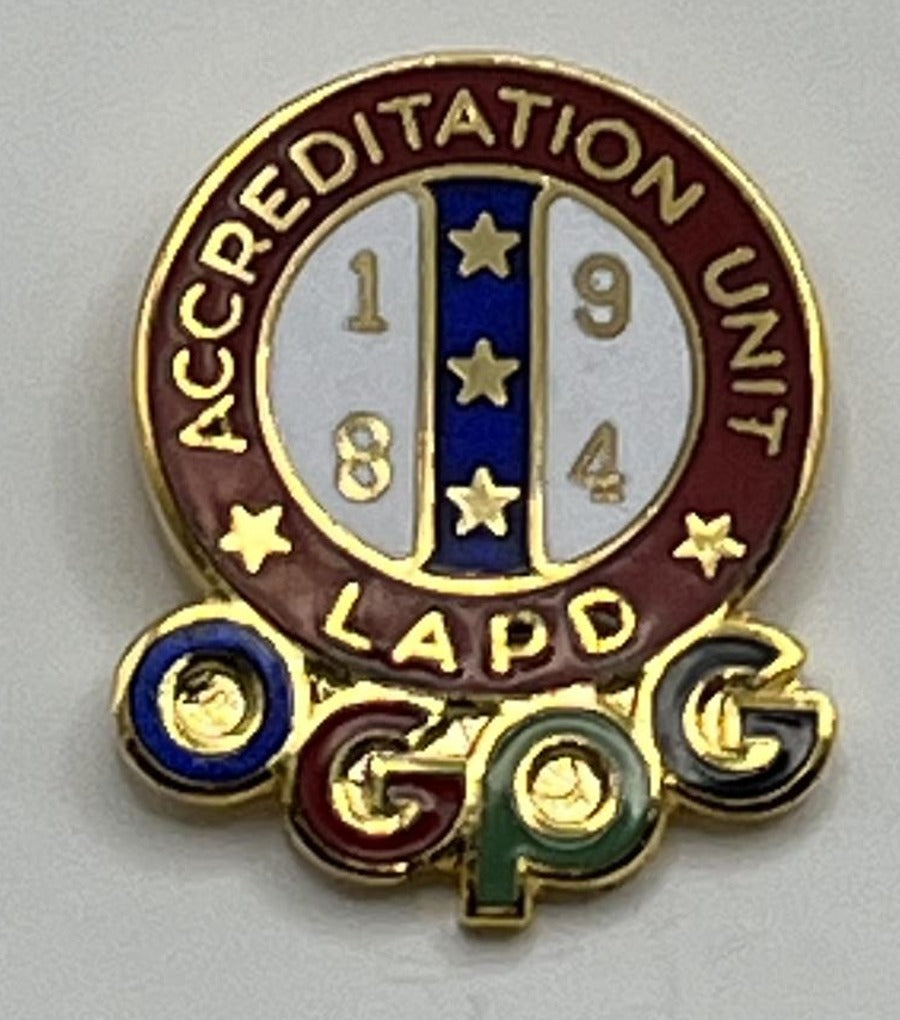 1984 Los Angeles Olympic Pin - LAPD Accreditation Unit OGPG