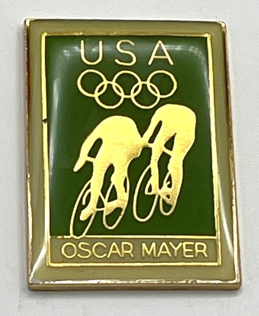 1992 USA Olympic Team Sponsor Pin ~ Oscar Mayer ~ Cycling ~ Louis Rich