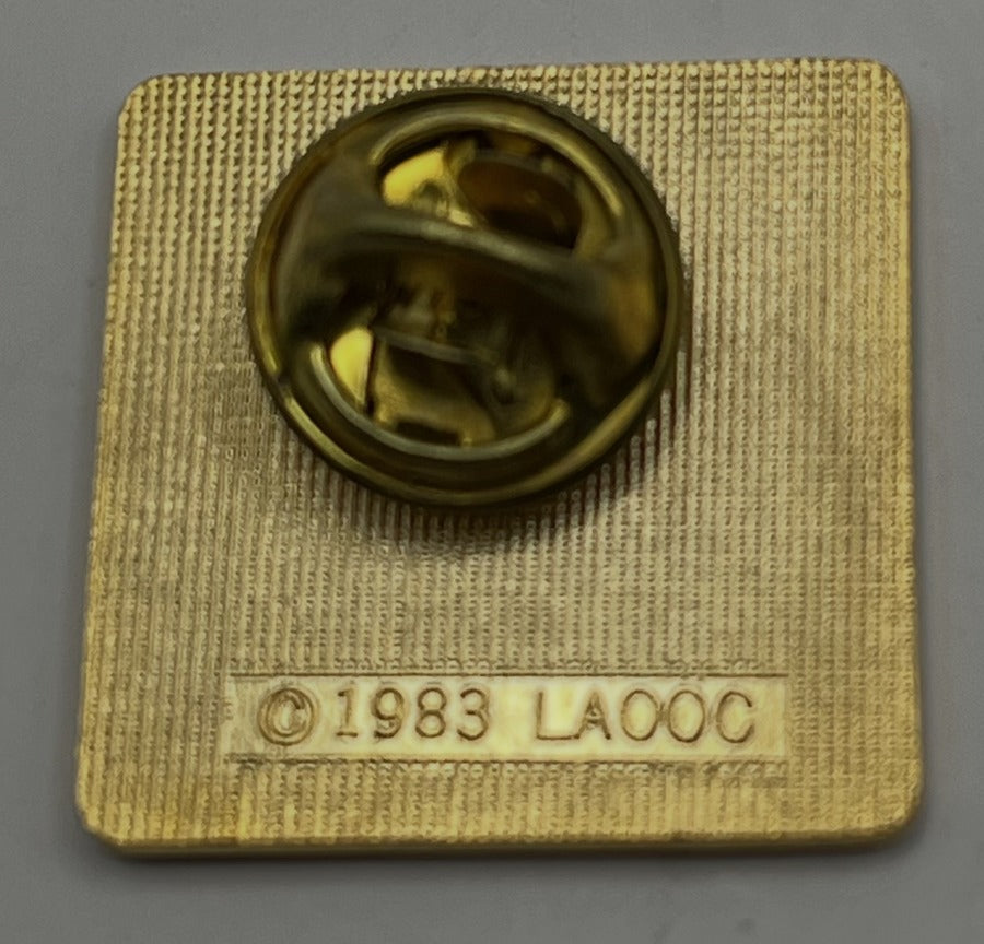 1984 Los Angeles Olympic LAOOC Staff Pin ~ Transportation Department Bus